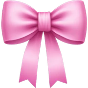 Pink bow sticker