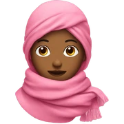 Pink scarf sticker