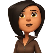 black haired beauty parody sticker