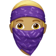 purple bandana sticker
