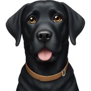 Black Labrador sticker