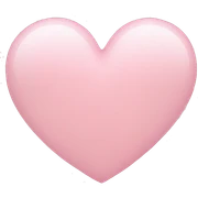 light pink heart  sticker