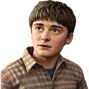 male portrait in plaid shirt sticker
