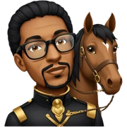 As a horse tamer sticker