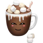 Hot chocolate with marshmallows  sticker