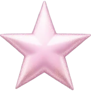 pale pink star sparkle sticker