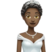 Blue sea bride emoji sticker