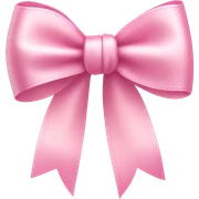 light pink ribbon bow sticker
