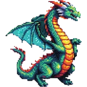 flying dragon sticker