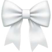 white bow sticker