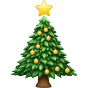 Christmas tree sticker