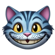 Cheshire cat sticker