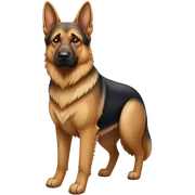 German shepherd sticker