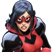 superhero girl in bodysuit sticker