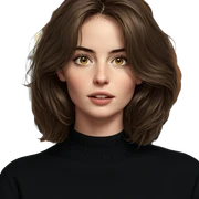 realistic portrait of girl sticker