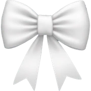 White bow sticker