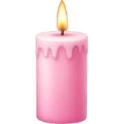 Light pink candle sticker