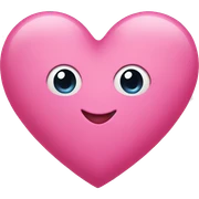 Pink heart sticker