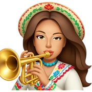 Mariachi Trumpet Player sticker