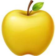 yellow apple sticker