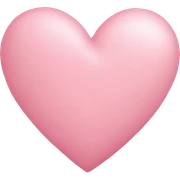 Pastell rosa Heart sticker
