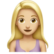 Blonde girl sticker