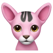 pink cât  sticker