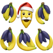 Banana santa sticker