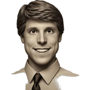 smiling boy in monochrome sticker