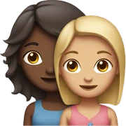 Two girls in a couple sticker