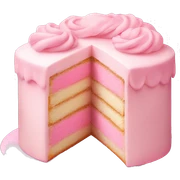 pastel pink bakery cake sticker