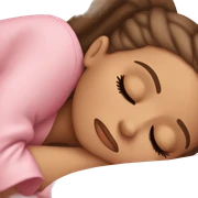 Ariana Grande sleeping sticker