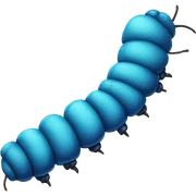 blue catepillar sticker