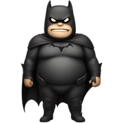 Fat Bat-Man sticker