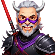 Demon-Horned Warrior sticker