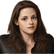 brown haired girl in leather sticker