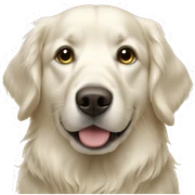 White golden retriever  sticker