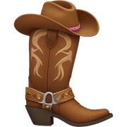 Cowgirl boots sticker