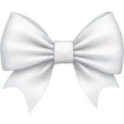 White bow sticker