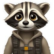 raccoon sticker