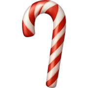 Candy cane sticker