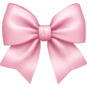 Light pink bow sticker