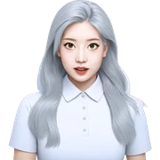 realistic portrait of girl sticker