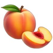 Peach sticker