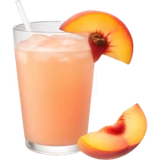 Peach drink sticker