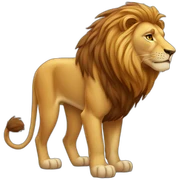 lion standing sticker