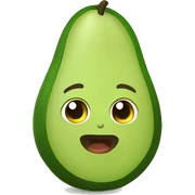baby avocado sticker