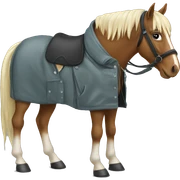 horse in the jacket  sticker