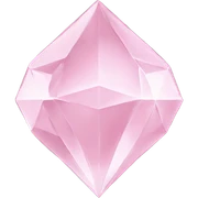 Cœur en diamant rose pale sticker