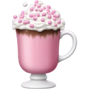 Hot chocolate pink sticker